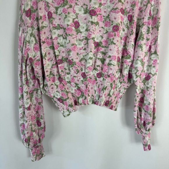 INC International Concepts Pink floral print Knit Top Size: M - Picture 14 of 16